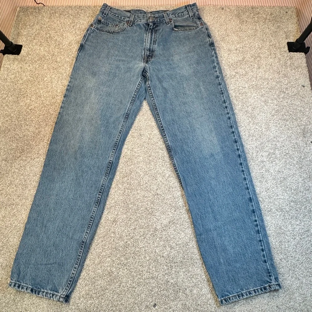 Levis 550 Vintage Relaxed Fit Jeans Mens 36x34 Medium Wash Blue Denim Y2K